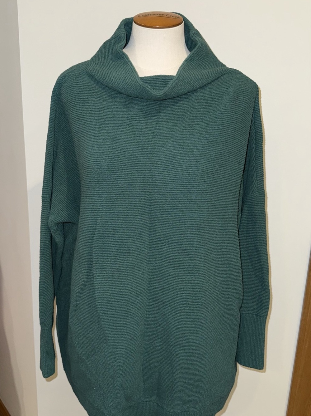 Free People Green Cowl Neck Sweater Like New